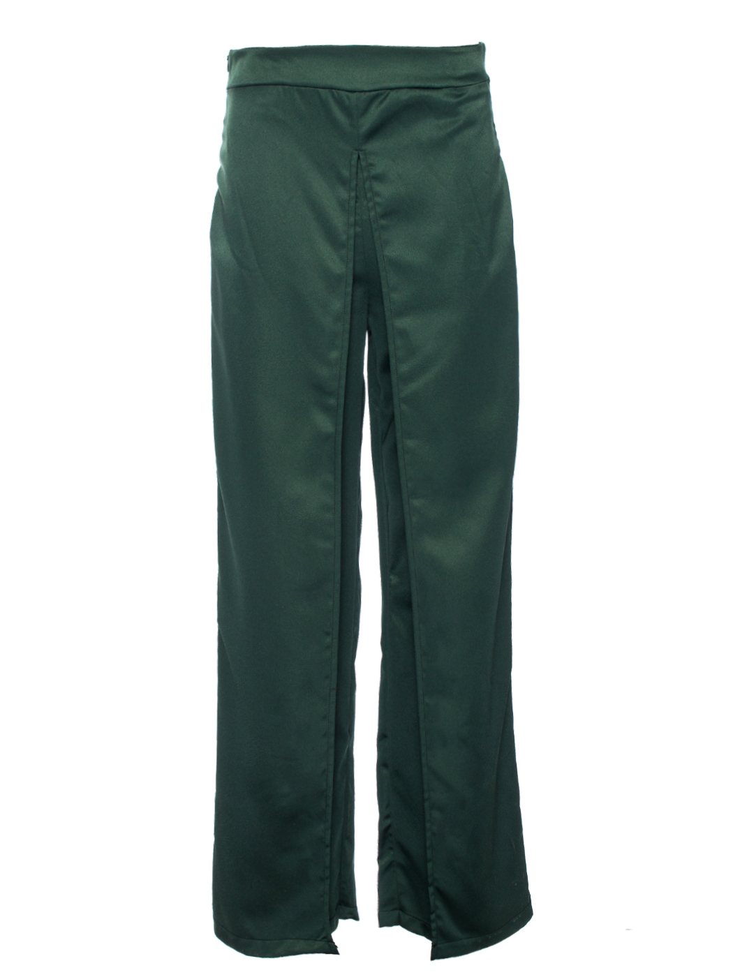 PANTALONE LUNGO A PALAZZO, 4 TG  - DARK GREEN